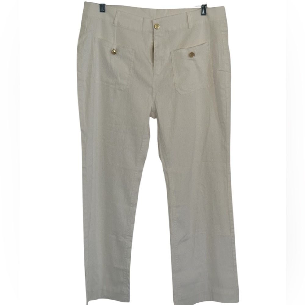 AS SEEN ON SOCIAL MEDIA 3X IVORY BUTTON FRONT PANTS